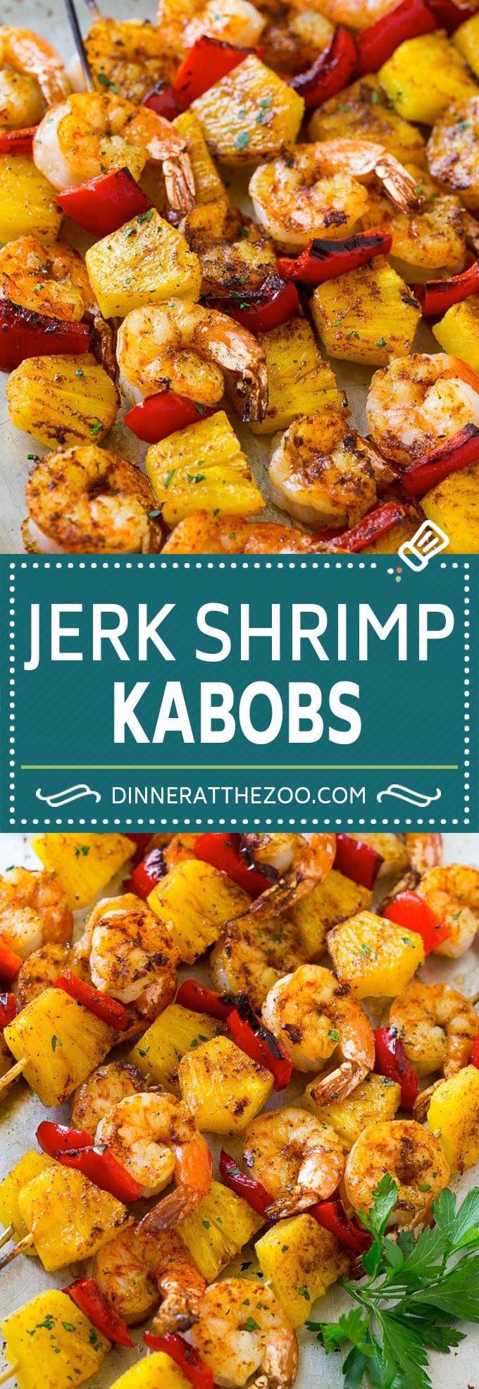 Jerk Shrimp Kabobs | Caribbean Shrimp | Jamaican Shrimp | Grilled Shrimp #grilling #pineapple #shrimp #kabobs #edsug