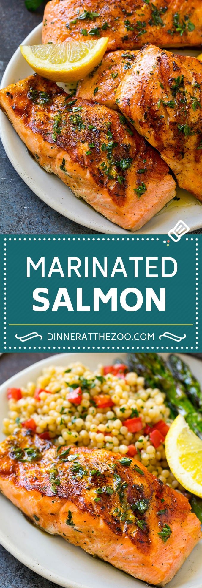 Marinated Salmon Recipe | Grilled Salmon | Garlic and Herb Salmon #salmon #grilling #marinade #fish #dinner #edsug