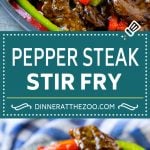 Pepper Steak Stir Fry Recipe | Chinese Pepper Steak | Steak Stir Fry | Beef Stir Fry #steak #peppers #stirfry #chinesefood #edsug #beef