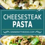 Philly Cheesesteak Pasta | Ground Beef Pasta | Creamy Pasta #phillycheesesteak #beef #pasta #peppers #mushrooms #dinner #edsug