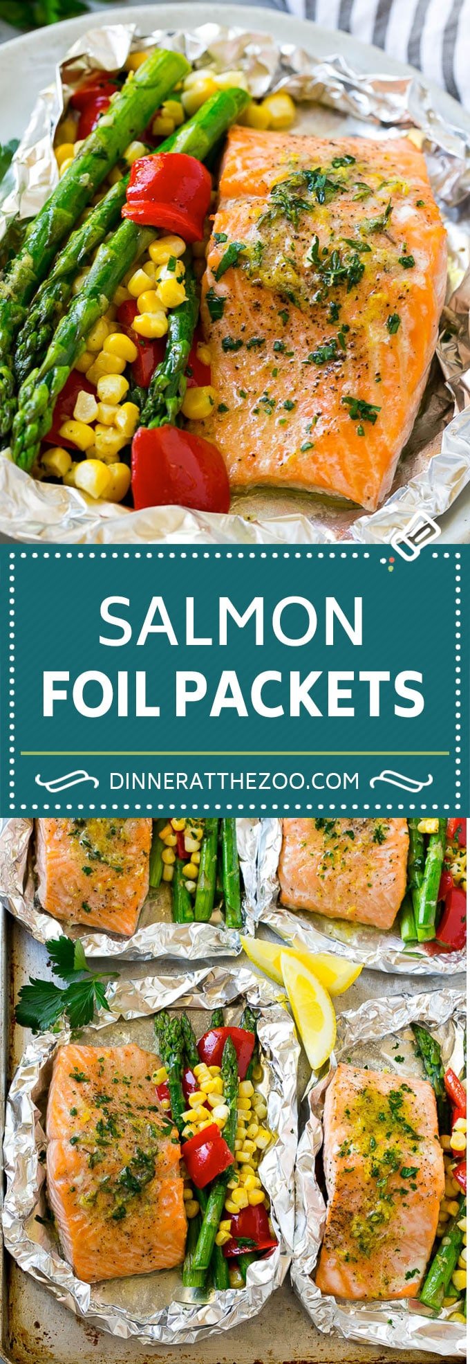 Salmon Foil Packets Recipe | Grilled Salmon | Salmon and Vegetables #salmon #grilling #asparagus #corn #dinner #edsug