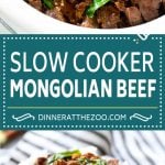 Slow Cooker Mongolian Beef Recipe | Crock Pot Mongolian Beef | Asian Beef Recipe | Slow Cooker Beef #beef #slowcooker #crockpot #asianfood #edsug