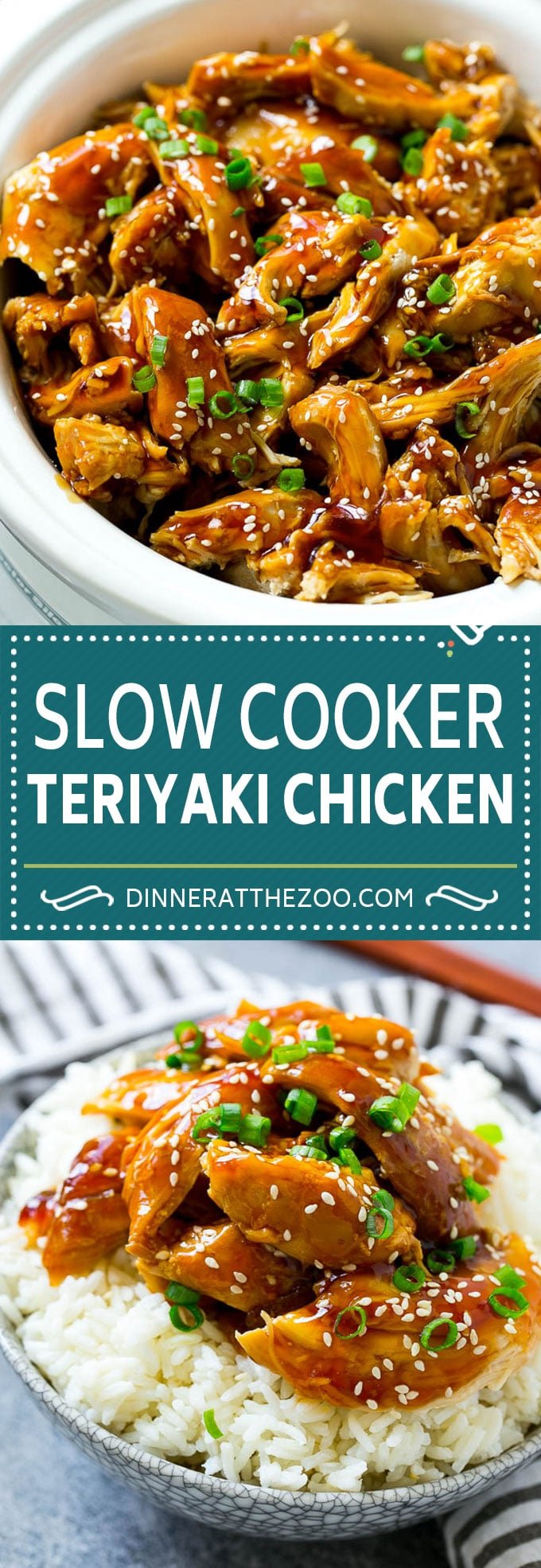 Slow Cooker Teriyaki Chicken Recipe | Crock Pot Teriyaki Chicken | Slow Cooker Chicken | Asian Chicken #slowcooker #crockpot #teriyaki #chicken #dinner #edsug