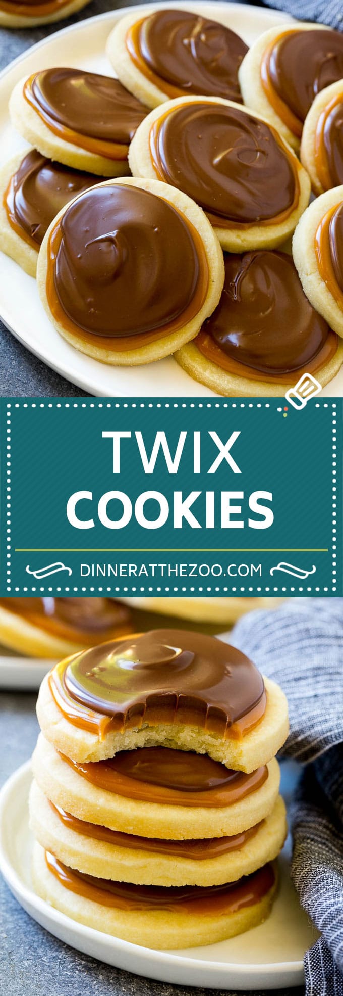 Twix Cookies Recipe | Chocolate Caramel Cookies | Shortbread Cookies #cookies #baking #caramel #chocolate #dessert #edsug