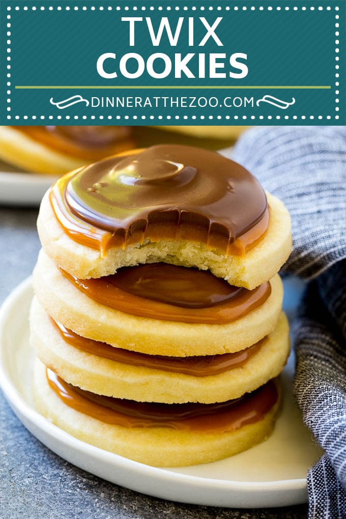 Twix Cookies Recipe | Chocolate Caramel Cookies | Shortbread Cookies #cookies #baking #caramel #chocolate #dessert #edsug