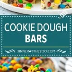 Cookie Dough Bars Recipe | Chocolate Chip Cookie Dough | Cookie Bars #cookiedough #cookies #cookiebars #chocolate #dessert #edsug