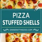 Pizza Stuffed Shells | Stuffed Shells Recipe | Italian Stuffed Shells #pizza #pasta #cheese #pepperoni #dinner #edsug