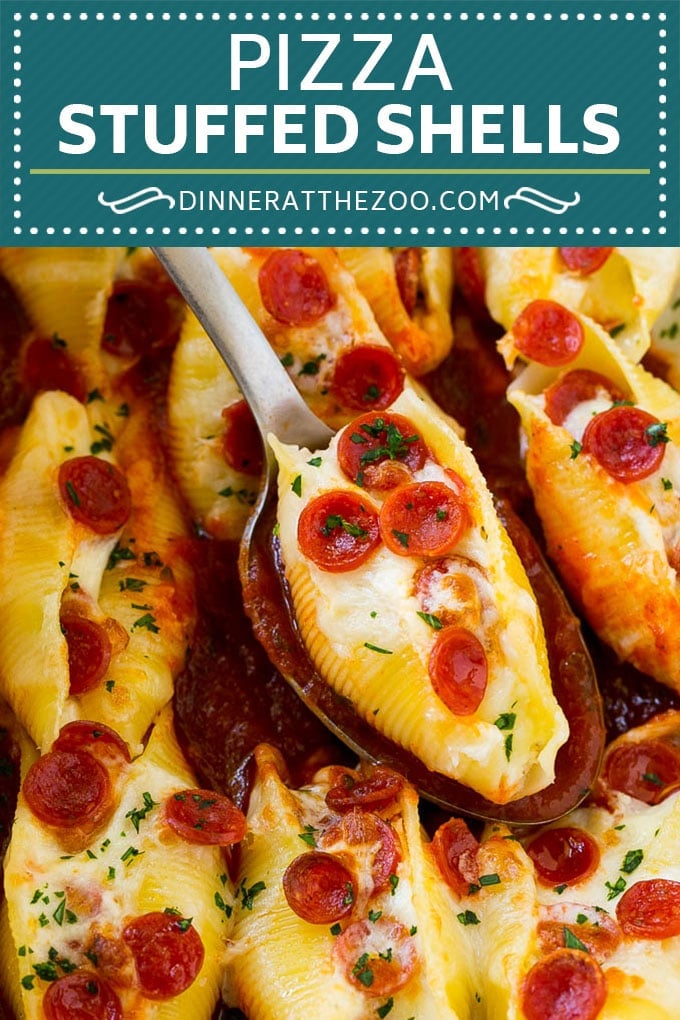 Pizza Stuffed Shells | Stuffed Shells Recipe | Italian Stuffed Shells #pizza #pasta #cheese #pepperoni #dinner #edsug