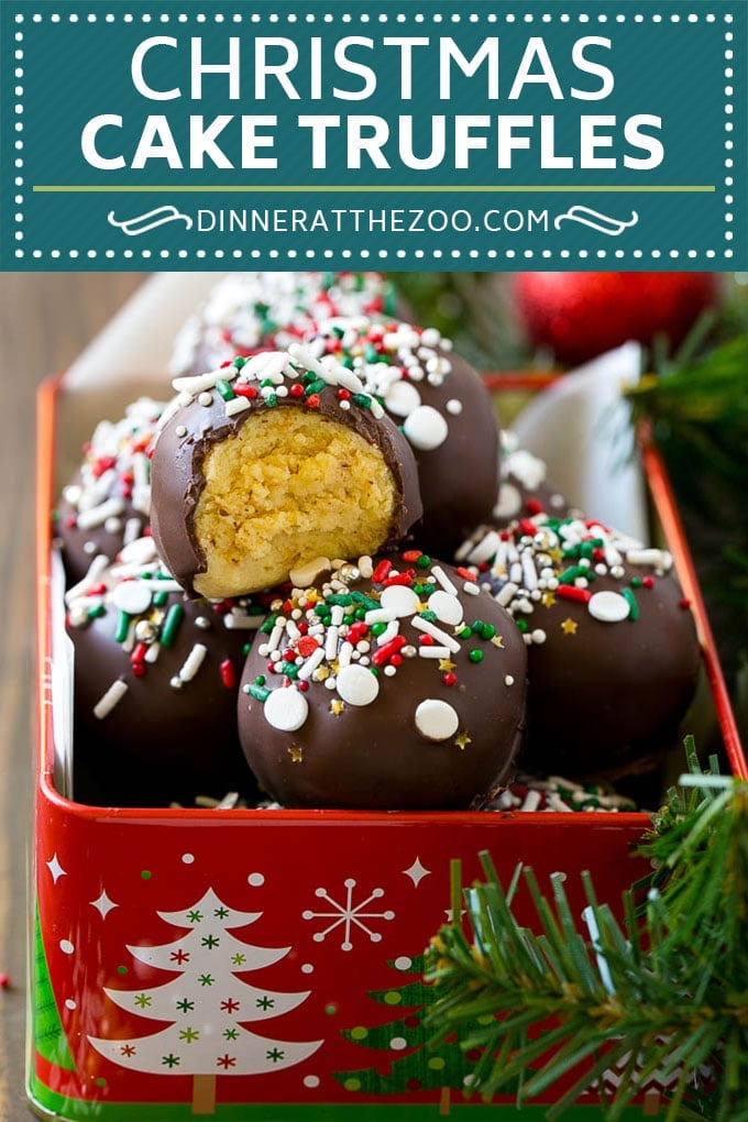 Christmas Cake Truffles Recipe | Cake Truffles | Cake Balls | Cake Bites #cake #christmas #sprinkles #baking #edsug