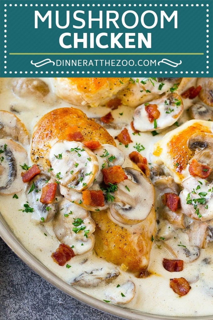 Mushroom Chicken Recipe | Chicken with Mushrooms | Chicken in Mushroom Sauce #chicken #mushrooms #bacon #dinner #edsug