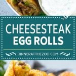 Philly Cheesesteak Egg Rolls | Beef Egg Rolls | Philly Cheesesteak Appetizer #steak #cheese #appetizer #snack #edsug
