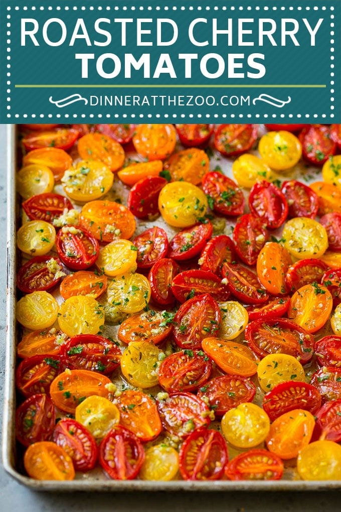 Roasted Cherry Tomatoes Recipe | Roasted Tomatoes #tomatoes #sidedish #glutenfree #cleaneating #healthy #dinner #edsug