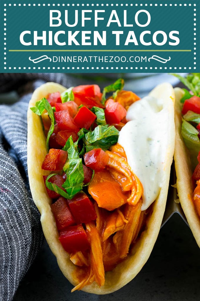 Buffalo Chicken Tacos | Chicken Taco Recipe | Spicy Chicken Tacos #tacos #tacotuesday #buffalochicken #chicken #ranch #dinner #edsug