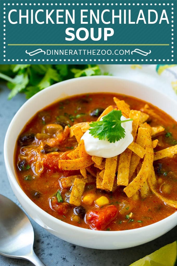 Chicken Enchilada Soup | Mexican Soup | Enchilada Soup #soup #chicken #chickensoup #beans #corn #dinner #edsug