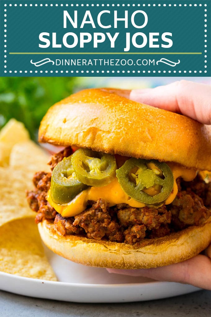 Nacho Sloppy Joes Recipe | Ground Beef Recipe | Easy Sloppy Joes #beef #nachos #cheese #spicy #sandwich #dinner #edsug