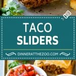 Taco Sliders Recipe | Beef Slider Sandwiches | Easy Slider Sandwiches #sandwich #taco #beef #cheese #snack #appetizer #edsug
