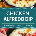 Chicken Alfredo Dip Recipe | Chicken Dip | Cheese Dip #dip #appetizer #chicken #cheese #edsug