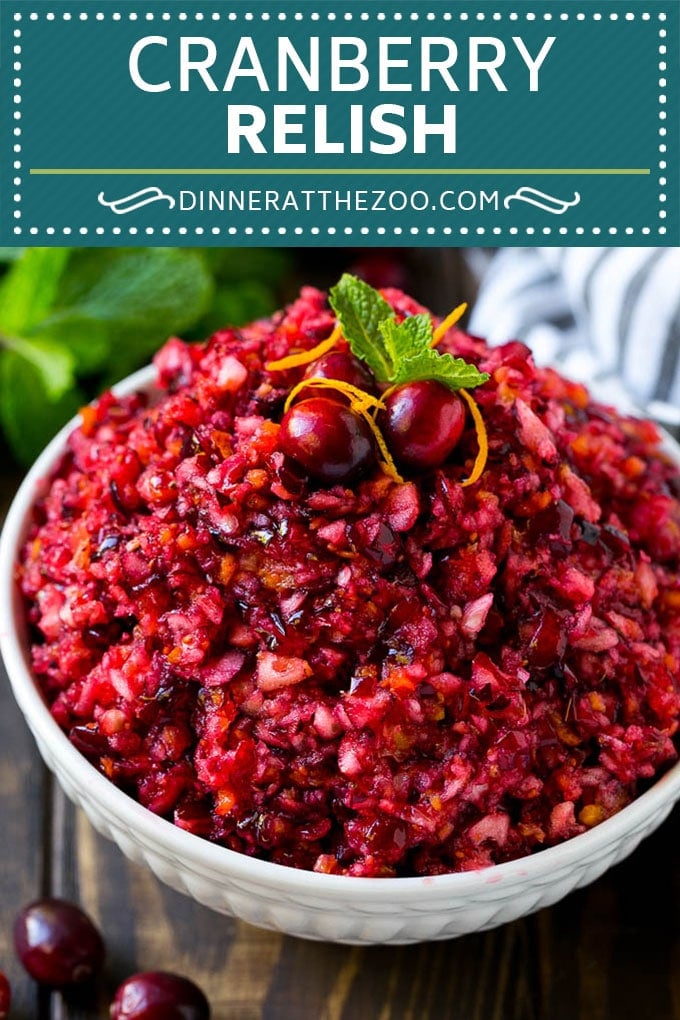 Cranberry Relish Recipe | Cranberry Sauce | Raw Cranberry Relish #cranberry #relish #sauce #thanksgiving #fall #dinner #edsug