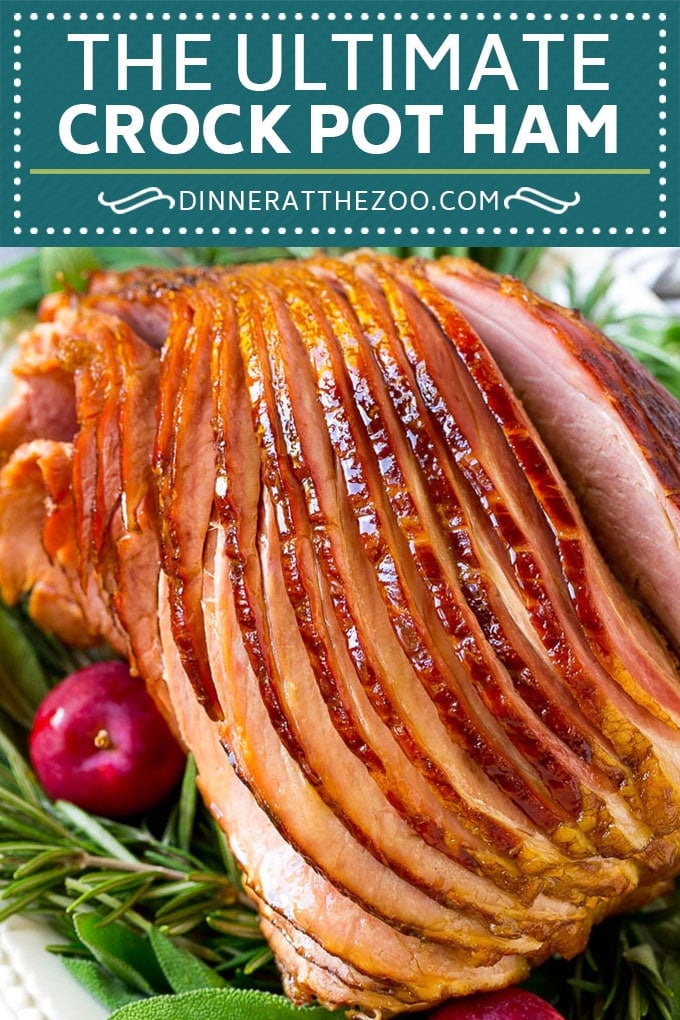 Crock Pot Ham Recipe | Slow Cooker Ham | Glazed Ham | Thanksgiving Ham | Christmas Ham | Easter Ham #ham #slowcooker #crockpot #dinner #christmas #thanksgiving #easter #glutenfree #edsug