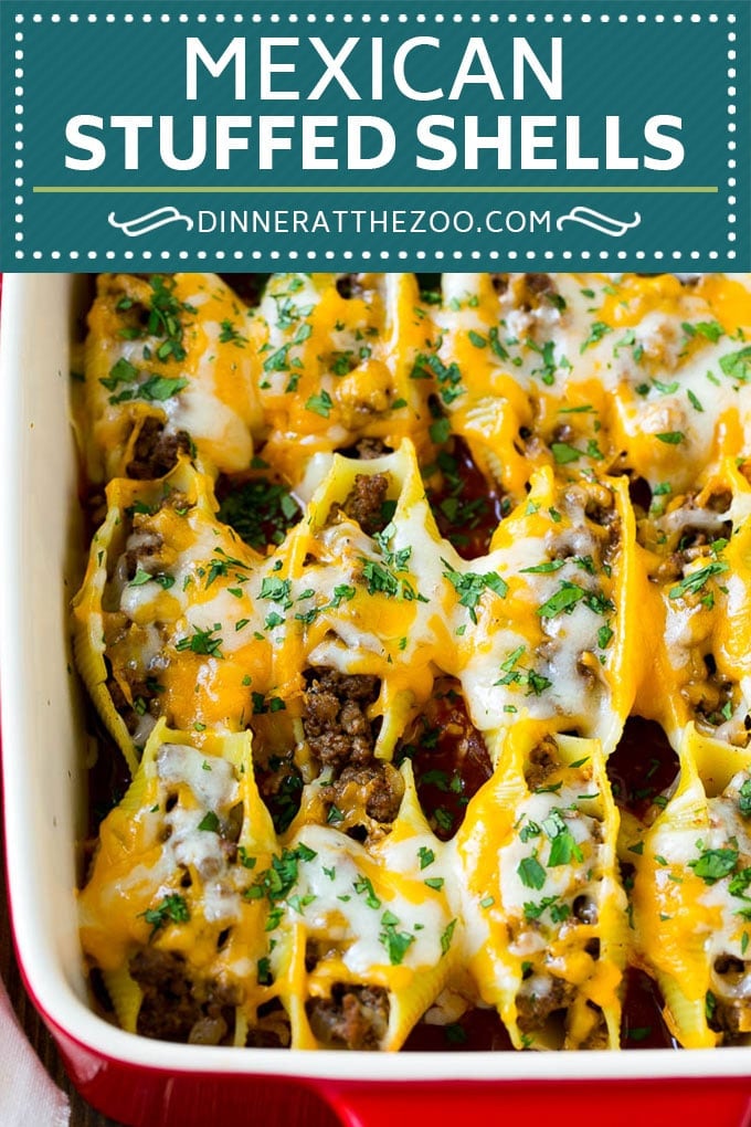 Mexican Stuffed Shells Recipe | Stuffed Shells | Mexican Pasta #dinner #pasta #mexican #beef #noodles #cheese #edsug