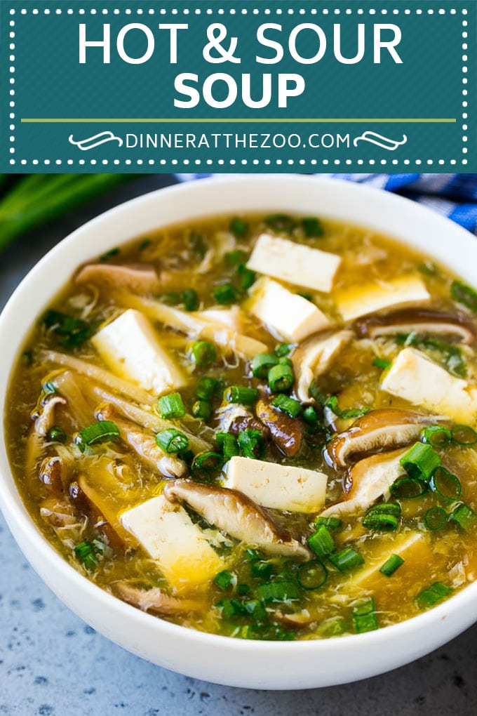 Hot and Sour Soup Recipe | Chinese Soup Recipe #soup #chinese #asian #dinner #vegetarian #tofu #mushrooms #edsug