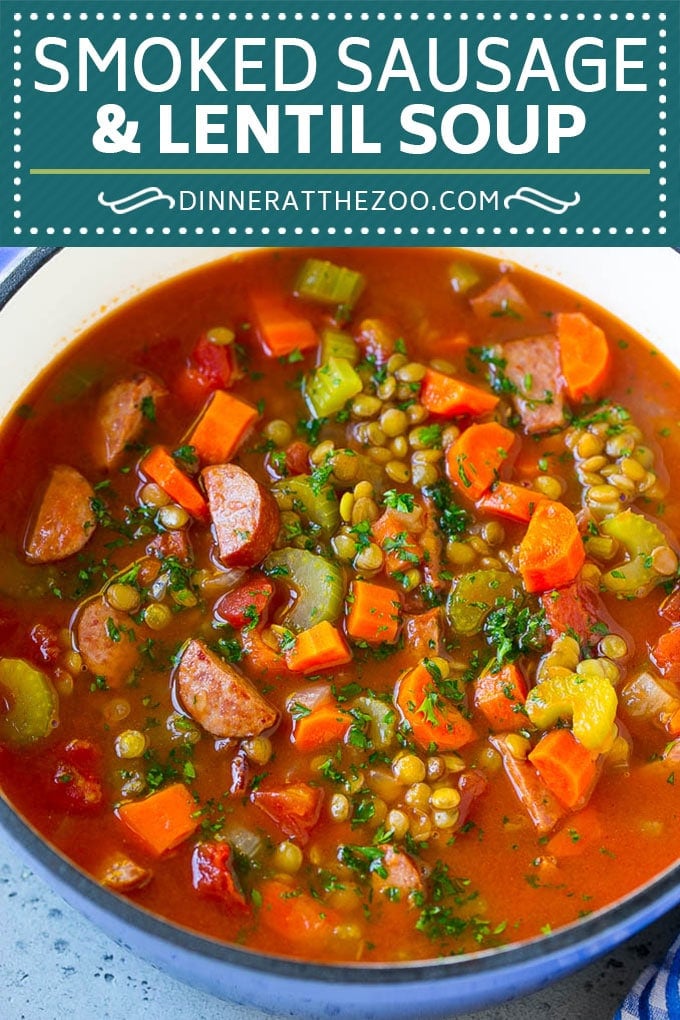Lentil Soup Recipe | Sausage Lentil Soup #soup #lentils #sausage #dinner #glutenfree #edsug