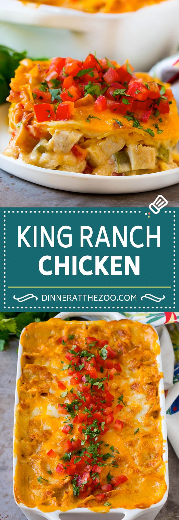King Ranch Chicken Recipe | Mexican Chicken Casserole | Creamy Chicken Casserole #casserole #chicken #cheese #comfortfood #dinner #edsug