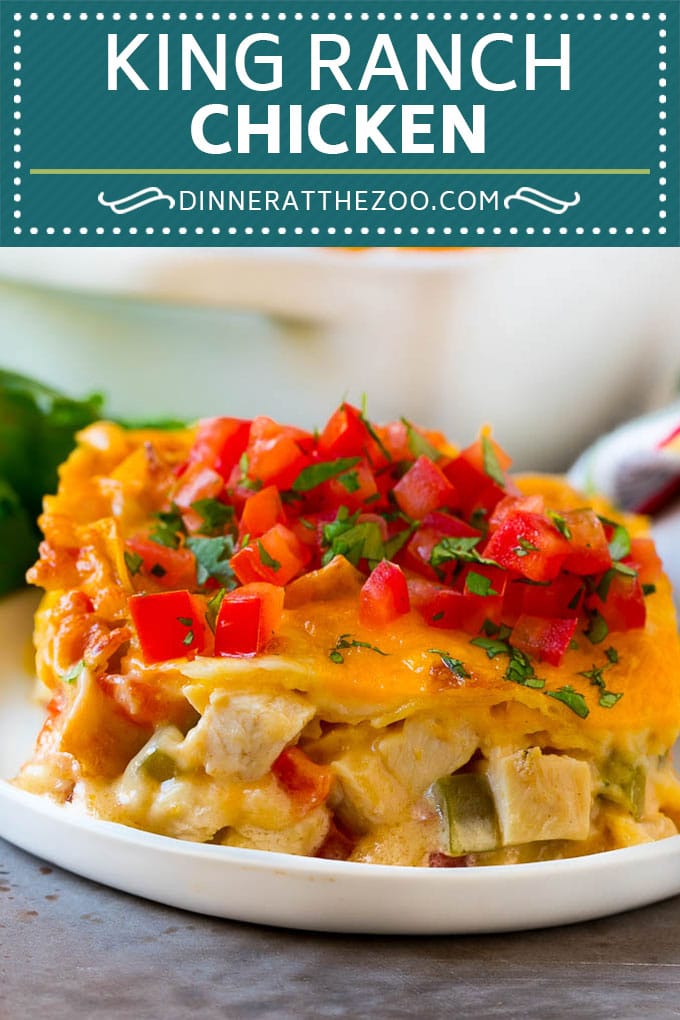 King Ranch Chicken Recipe | Mexican Chicken Casserole | Creamy Chicken Casserole #casserole #chicken #cheese #comfortfood #dinner #edsug