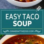 Taco Soup Recipe | Beef Taco Soup | Mexican Soup #soup #beef #taco #mexicanfood #beans #dinner #edsug