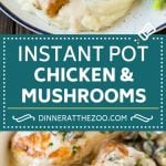 Instant Pot Chicken with Mushroom Sauce | Instant Pot Chicken Recipe | Mushroom Chicken #instantpot #chicken #mushrooms #pressurecooker #dinner #edsug