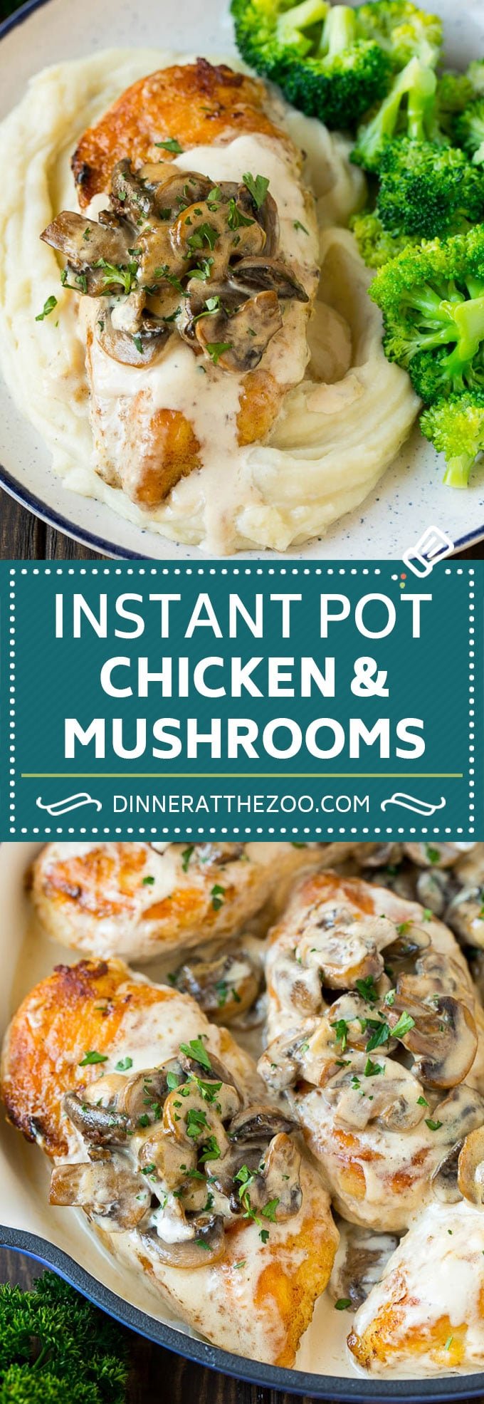 Instant Pot Chicken with Mushroom Sauce | Instant Pot Chicken Recipe | Mushroom Chicken #instantpot #chicken #mushrooms #pressurecooker #dinner #edsug