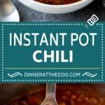 Instant Pot Chili Recipe | Pressure Cooker Chili | Beef Chili | Beef and Bean Chili #chili #beef #beans #instantpot #pressurecooker #dinner #soup #edsug