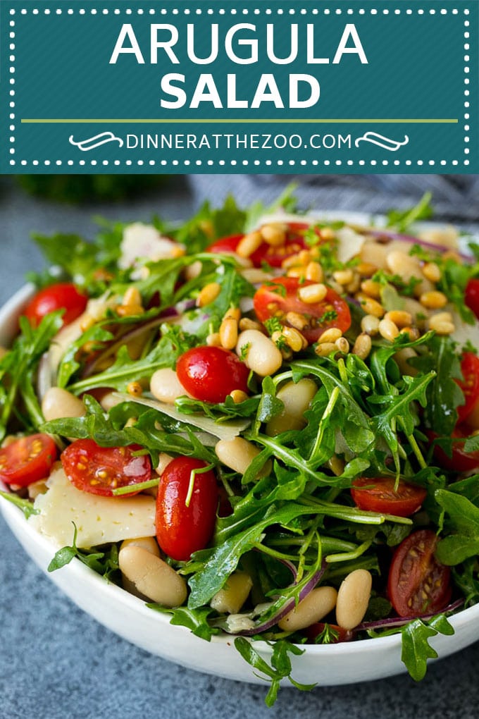 Arugula Salad Recipe | Green Salad | White Bean Salad #salad #arugula #cleaneating #lowcarb #keto #edsug