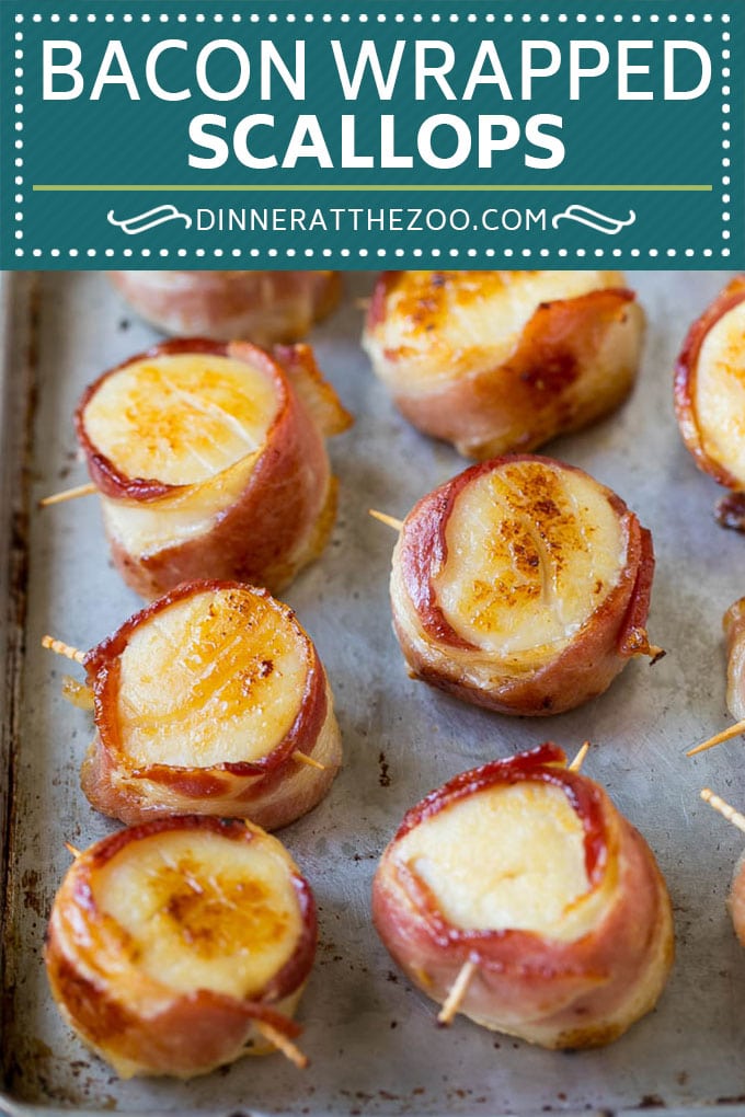 Bacon Wrapped Scallops Recipe | Broiled Scallops | Baked Scallops #scallops #seafood #bacon #dinner #appetizer #edsug