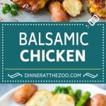 Balsamic Chicken Recipe | Sheet Pan Chicken | Glazed Chicken #chicken #asparagus #potatoes #dinner #glutenfree #edsug