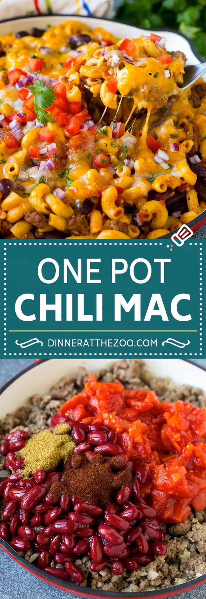 One Pot Chili Mac Recipe | One Pot Pasta | Chili Mac #dinner #beef #pasta #macaroni #beans #cheese #edsug #onepot
