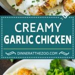 Creamy Garlic Chicken Recipe | Chicken Breast Tenders | Sauteed Chicken #chicken #garlic #parmesan #dinner #glutenfree #keto #lowcarb #edsug