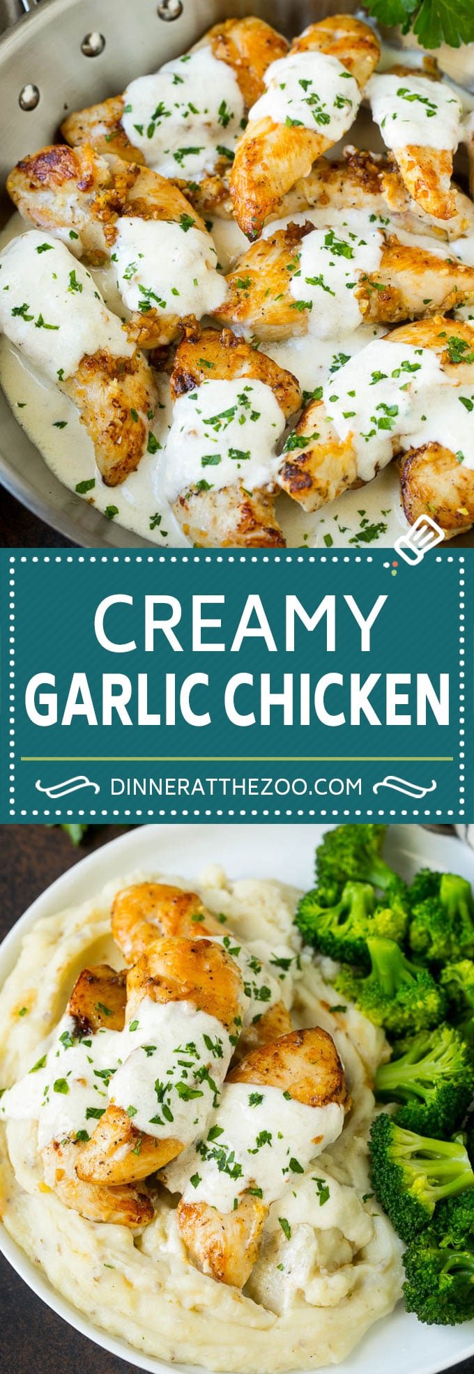 Creamy Garlic Chicken Recipe | Chicken Breast Tenders | Sauteed Chicken #chicken #garlic #parmesan #dinner #glutenfree #keto #lowcarb #edsug