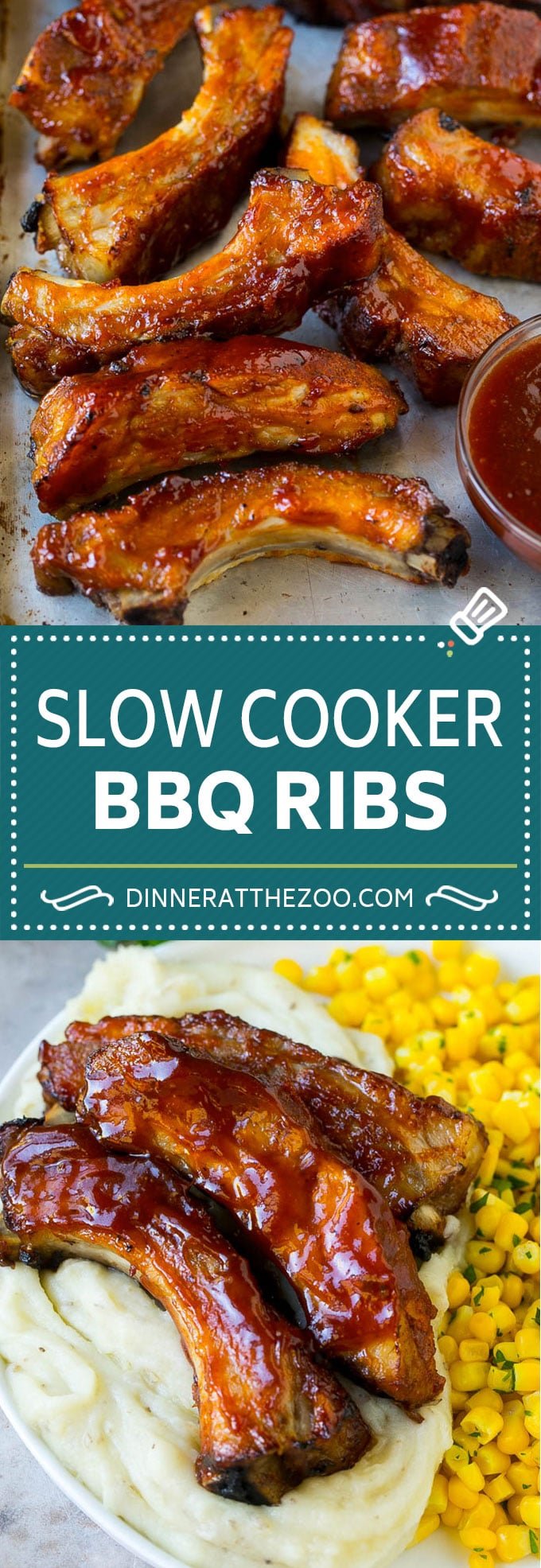 Slow Cooker Ribs | Baby Back Ribs | Crock Pot Ribs | Pork Ribs #ribs #pork #slowcooker #crockpot #bbq #dinner #edsug