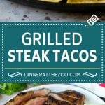 Steak Tacos Recipe | Beef Tacos | Grilled Steak #steak #tacos #tacotuesday #avocado #dinner #edsug