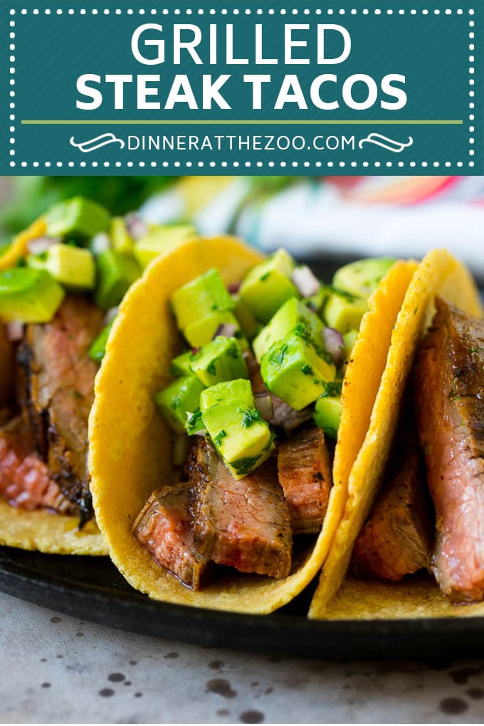 Steak Tacos Recipe | Beef Tacos | Grilled Steak #steak #tacos #tacotuesday #avocado #dinner #edsug