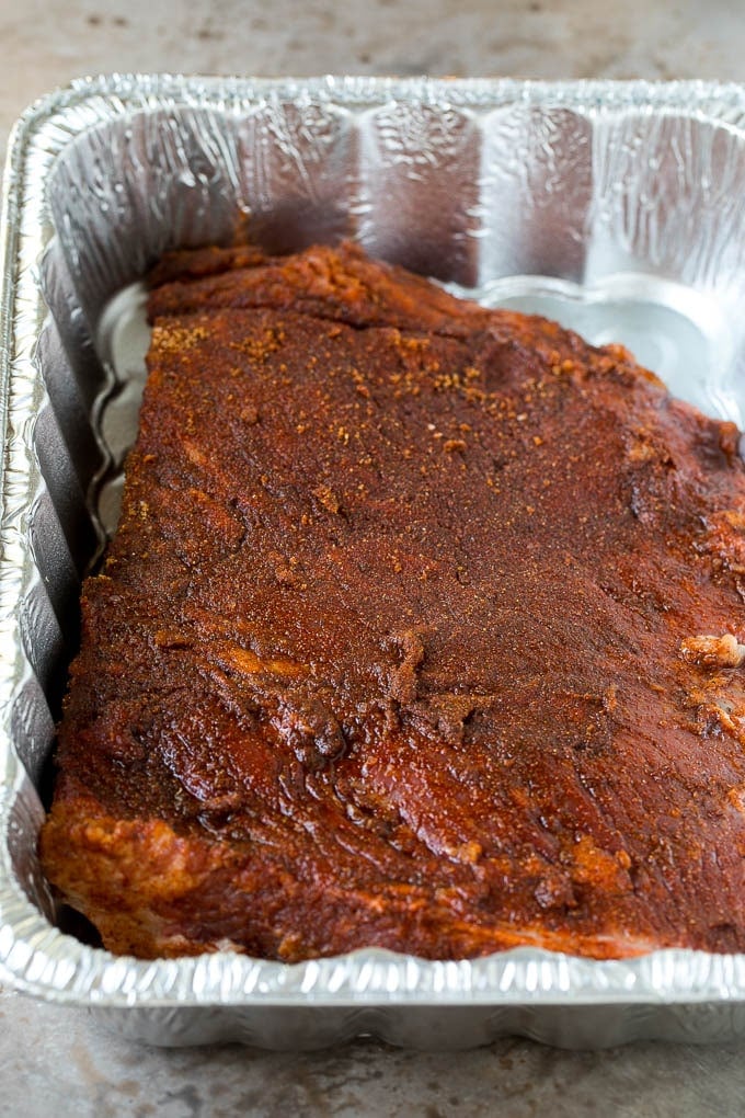 Burnt Ends Recipe | Smoked Brisket | Beef Brisket #brisket #bbq #smoker #beef #dinner #edsug Beef brisket coated in BBQ spice rub.