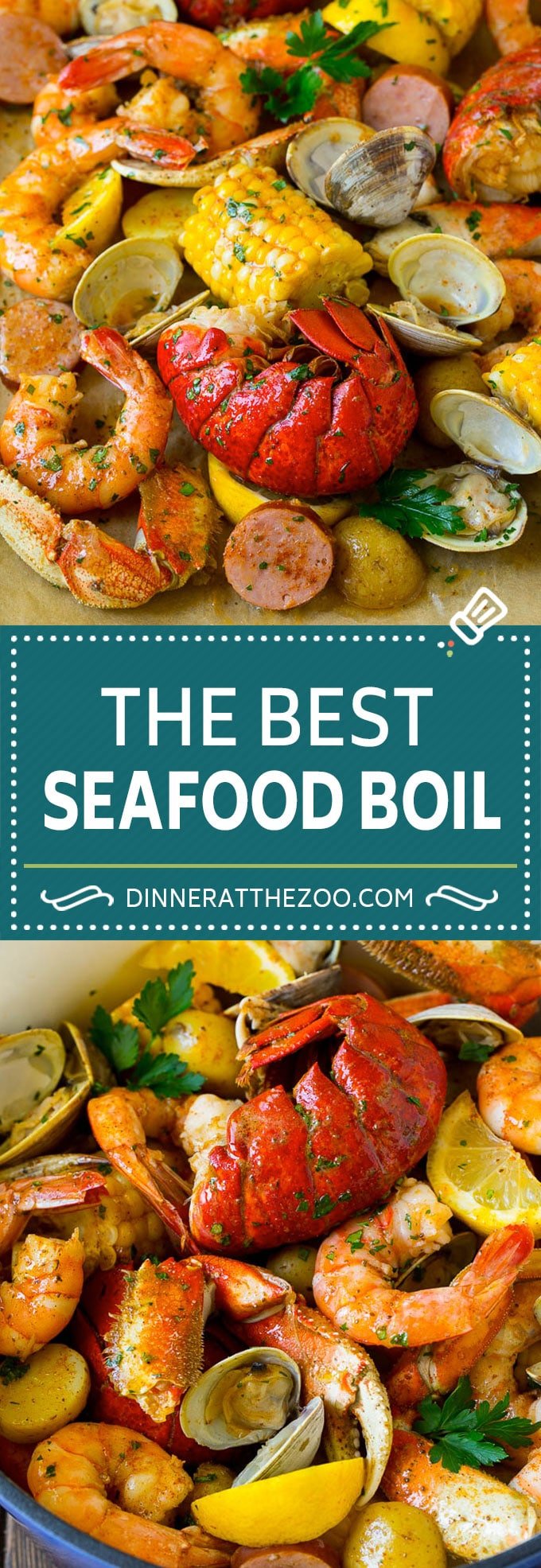 Seafood Boil Recipe | Shrimp Boil #lobster #shrimp #clams #crab #sausage #corn #potatoes #dinner #edsug