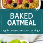 Baked Oatmeal Recipe | Meal Prep | Healthy Oatmeal #oatmeal #casserole #breakfast #brunch #edsug #mealprep