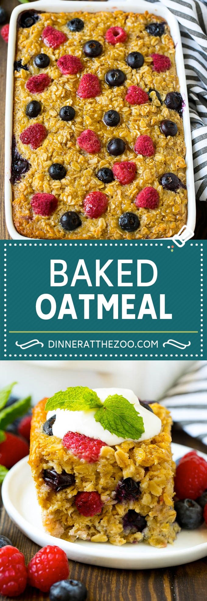 Baked Oatmeal Recipe | Meal Prep | Healthy Oatmeal #oatmeal #casserole #breakfast #brunch #edsug #mealprep