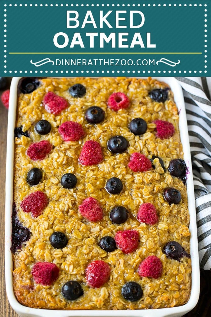 Baked Oatmeal Recipe | Meal Prep | Healthy Oatmeal #oatmeal #casserole #breakfast #brunch #edsug #mealprep
