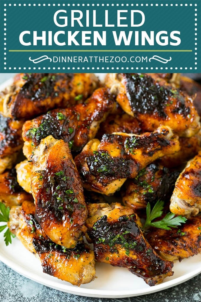 Grilled Chicken Wings | Marinated Chicken Wings | Grilled Chicken #chicken #chickenwings #grilling #marinade #dinner #appetizer #edsug