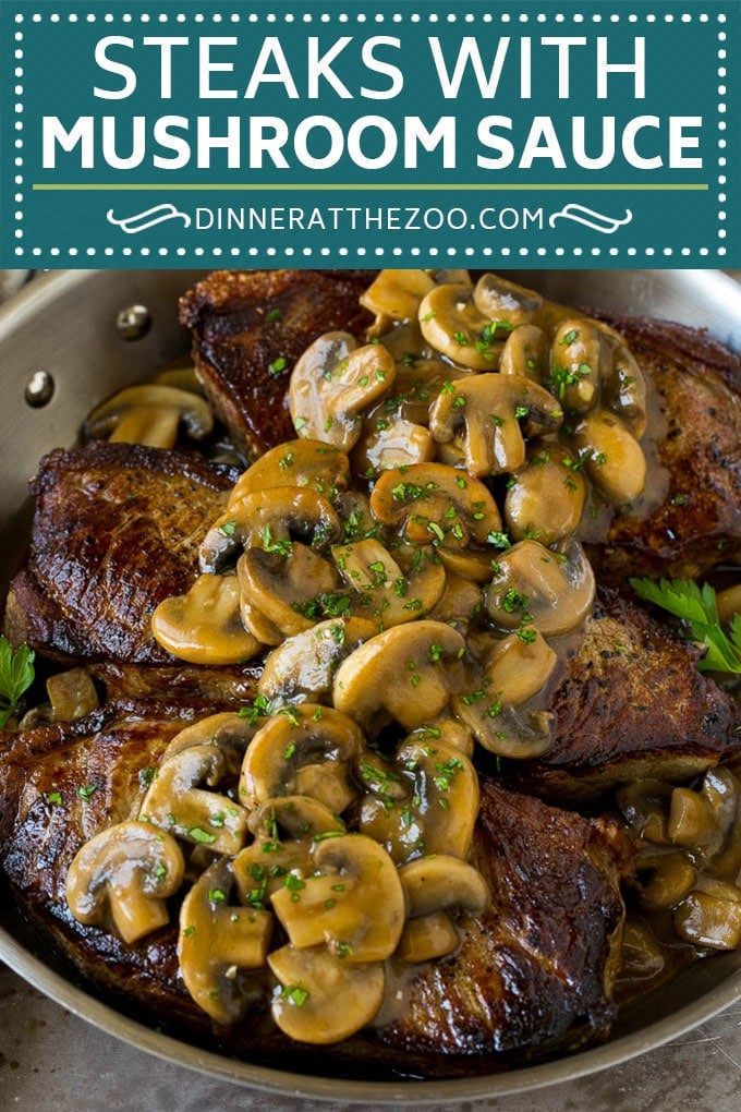 Mushroom Steak Sauce Recipe #mushrooms #steak #beef #dinner #edsug