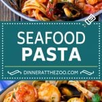 Seafood Pasta Recipe | Shrimp Pasta #pasta #spaghetti #shrimp #clams #scallops #dinner #edsug