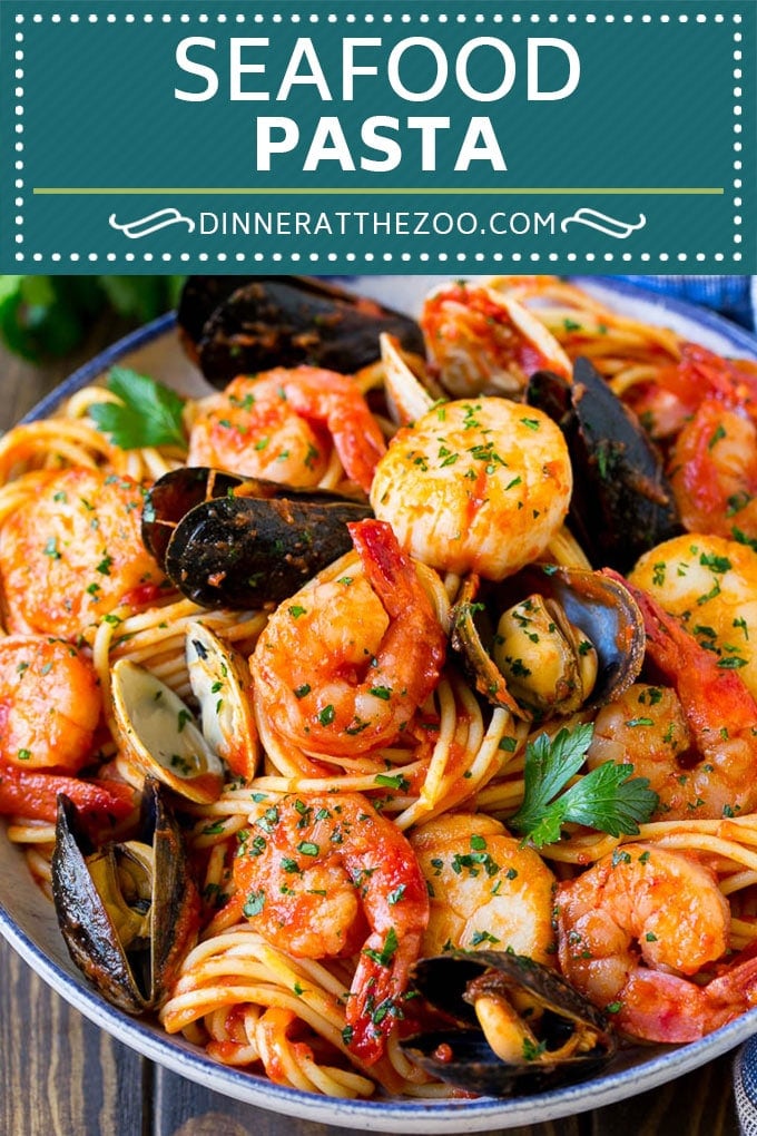 Seafood Pasta Recipe | Shrimp Pasta #pasta #spaghetti #shrimp #clams #scallops #dinner #edsug